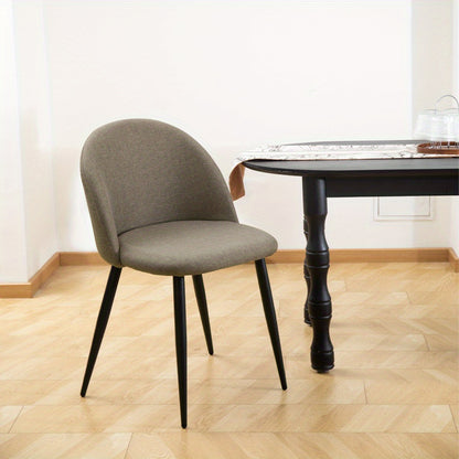 Eetkamerstoelen – Stoelen – Zitmeubilair – Kantoorstoelen – Designstoelen – Ergonomisch Linnen – Gepoedercoat Metaal