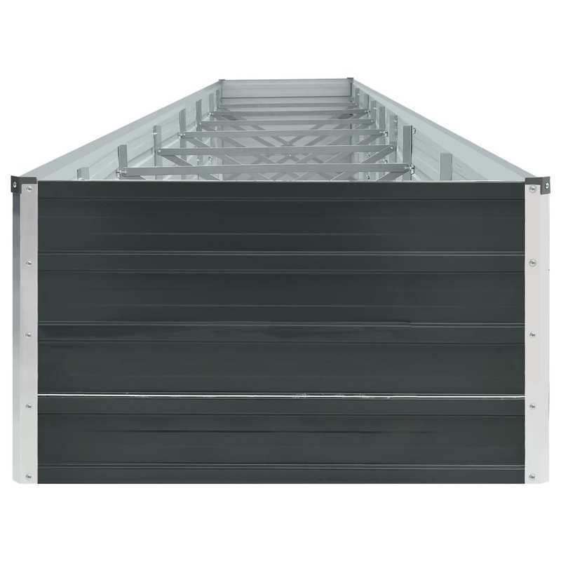 Verhoogde plantenbak – Tuinbak – Bloembak – Groentebak – Plantenbak – Gegalvaniseerd Staal – 600x80x45 cm – Weerbestendig – Klassiek Design met Bloemenpatroon