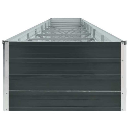 Verhoogde plantenbak – Tuinbak – Bloembak – Groentebak – Plantenbak – Gegalvaniseerd Staal – 600x80x45 cm – Weerbestendig – Klassiek Design met Bloemenpatroon