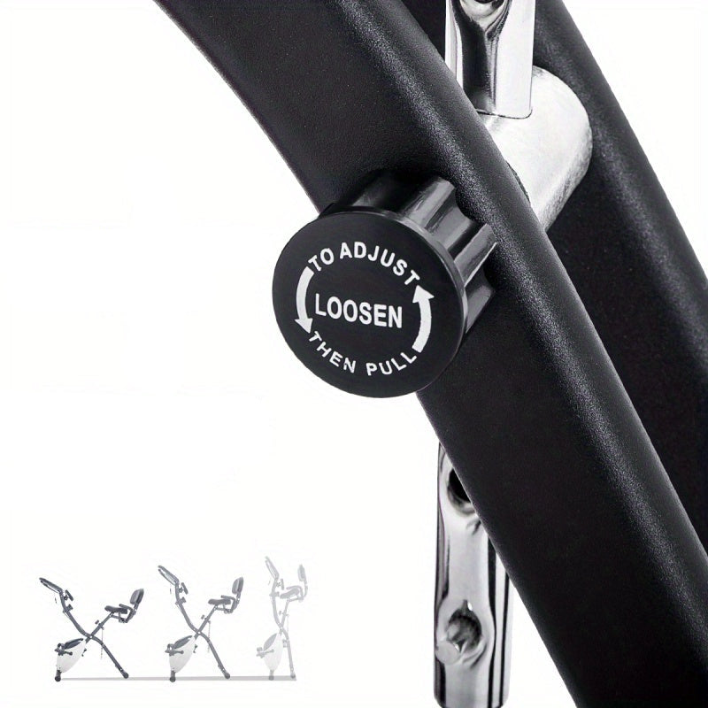 Hometrainer – Inklapbare Fiets – Fitnessfiets – Compacte Hometrainer – Magnetisch Weerstandssysteem – Lichtgewicht Aluminium Frame