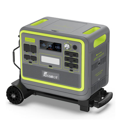 Powerstation – Portable Generator – Mobiele Accuplaats – Noodstroomvoorziening – Zonne-energie Generator – Zwart – 2048Wh LiFePO4 Accu – 2400W Continu Vermogen