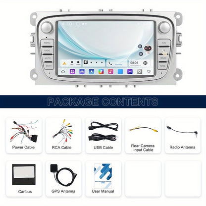 Android Autoradio – Multimedia Unit – Car Stereo – Navigatiesysteem – Touchscreen – 7 Inch Display – Android 13 Systeem – Wireless CarPlay & Android Auto