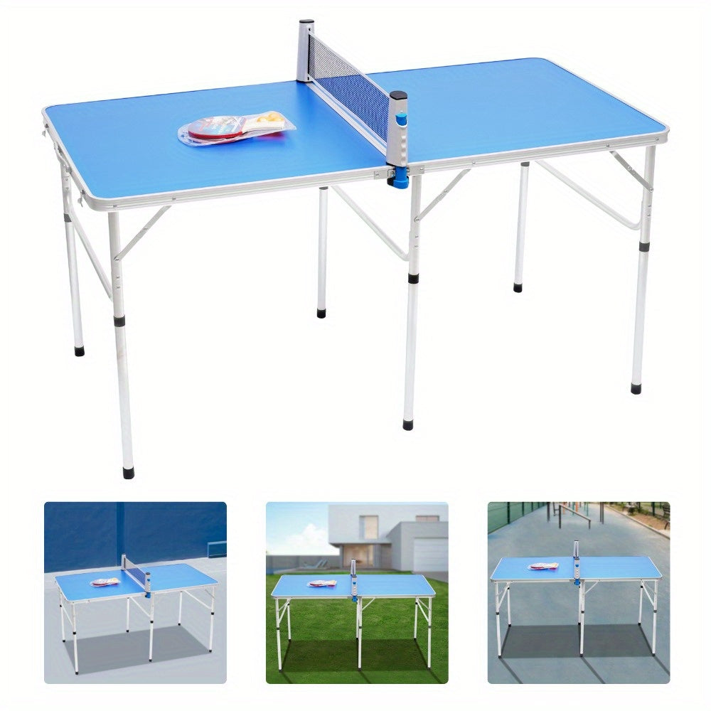 Tafeltennistafel – Pingpongtafel – Opvouwbare Tafel – Indoor Tafel – Outdoor Tafel – Draagbaar & Compact – MDF Blad & Aluminium Frame