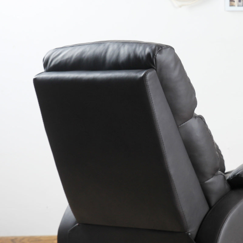 Relaxfauteuil – Verstelbare Fauteuil – Relaxstoel – Zithoekstoel – Loungestoel – Bruin – Ergonomisch – Zacht Gestoffeerd – Houten Frame – 74x91x99 cm