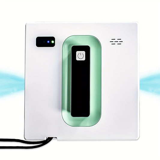Raamrobot – Ramenreiniger – Glasreiniger – Ruitenwasser – Automatische Raamschoonmaker – Volledig Automatisch – Dubbele Sproeifunctie – Draadloos – Compact Wit