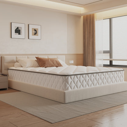 7-zone pocketvering matras – binnenvering matras – veermatras – traagschuim matras – slaapmatras – 140x200x22 cm – medium stevige H3 hardheid – hypoallergeen katoenhoes