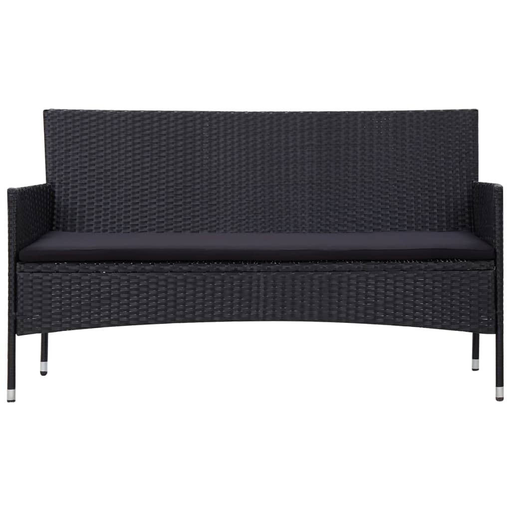 Loungeset – Tuinmeubelset – Zitgroep – Balkonset – Loungemeubel – Polyrotan – 5-Delig – Inclusief Comfortabele Kussens