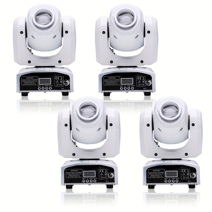 120W LED Moving Head – DJ Verlichting – Discotheek Lampen – Podium Spot – RGBW Kleurmenging – 4 Stuks Set – 7+1 Kleuren- en Gobopatronen – DMX512 Bediening
