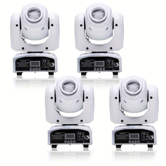 120W LED Moving Head – DJ Verlichting – Discotheek Lampen – Podium Spot – RGBW Kleurmenging – 4 Stuks Set – 7+1 Kleuren- en Gobopatronen – DMX512 Bediening