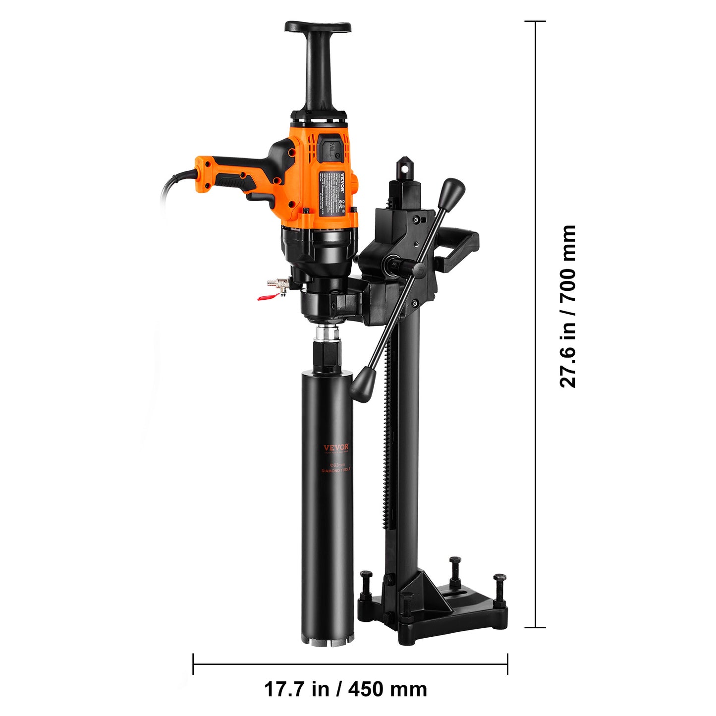 Kernboormachine – Diamantboormachine – Betonboormachine – Magneetboormachine – Boormachine – 2000W Krachtige Motor – 20-160 mm Boordiameter