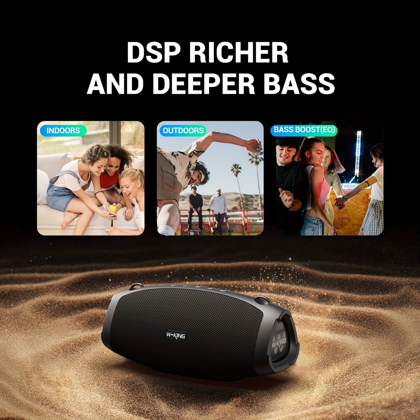 Draadloze Speaker – Bluetooth Speaker – Portable Speaker – Outdoor Speaker – Speaker Met Microfoon – 70W Krachtig Geluid – IPX6 Waterbestendig