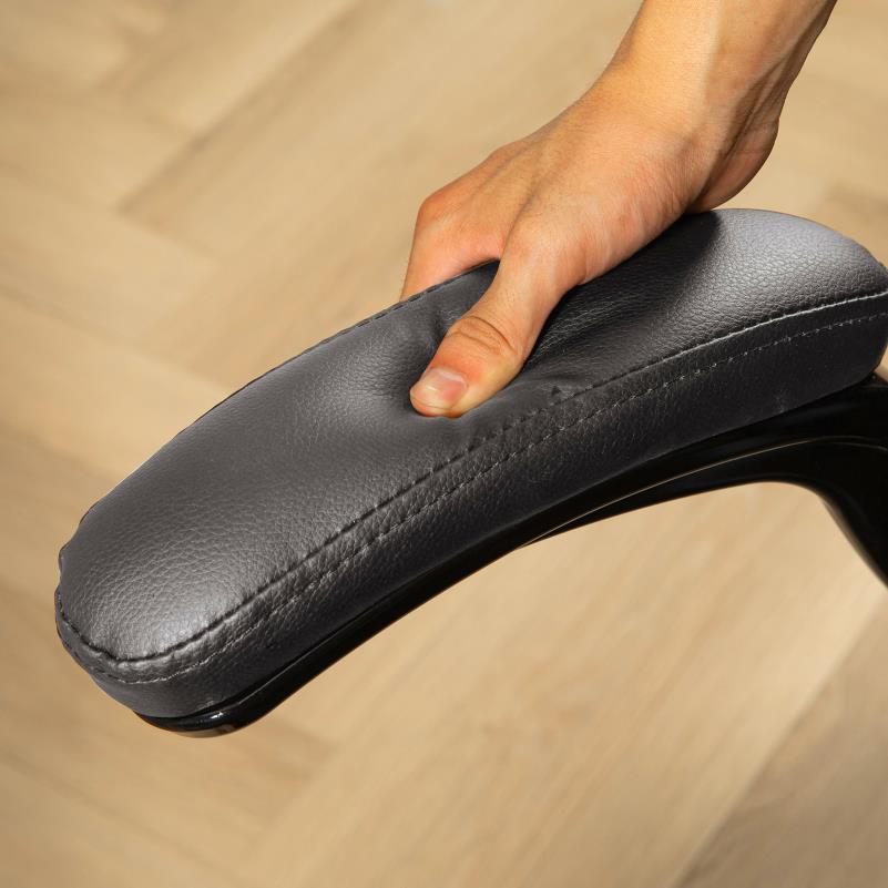Ergonomische Bureaustoel – Bureaustoel Met Hoge Rugleuning – Kantoorstoel – Werkstoel – Deskchair – Verstelbare Armleuningen – Stevig PVC Frame – Comfortabele Zithouding