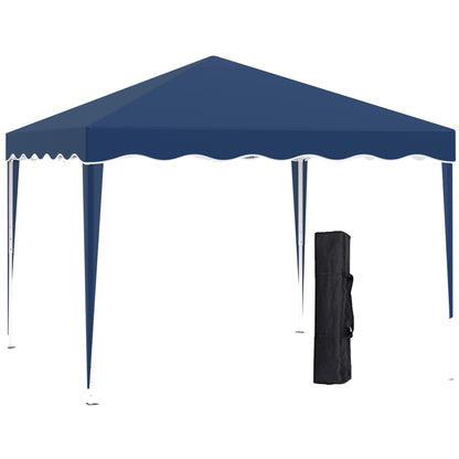 Partytent – Tuinpaviljoen – Feesttent – Vouwtent – Easy-up – 3x3 Meter – UV Bescherming – Verstelbare Hoogte – Stalen Frame – Oxford Stof – Blauw