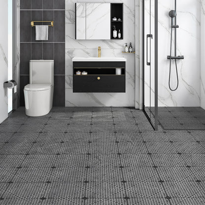 Drainagemat – Antislipvloer – Waterafvoer Tegel – PVC Vloermat – Zwarte Tegels – Set van 12 – 30x30 cm – Duurzaam en Flexibel
