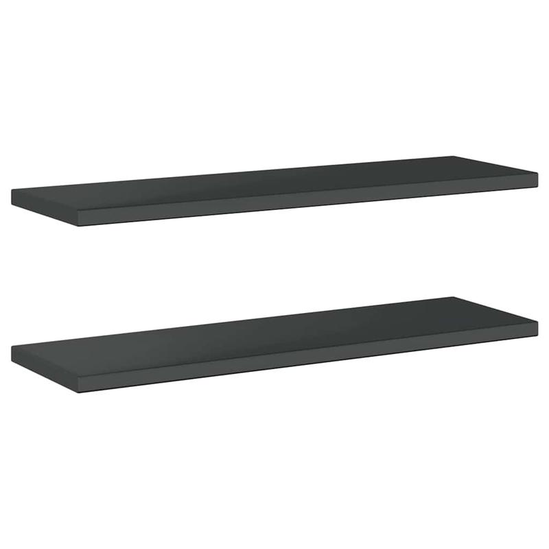 Wandplank – Wandrek – Boekenplank – Muurplank – Zwevende Plank – Roestvrij Staal – 100x30x3 cm – Zwarte Coating – Maximale Draagkracht 50 kg