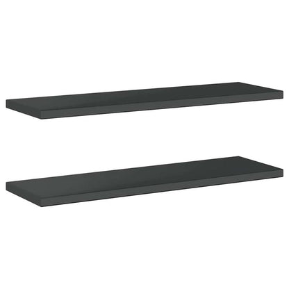 Wandplank – Wandrek – Boekenplank – Muurplank – Zwevende Plank – Roestvrij Staal – 100x30x3 cm – Zwarte Coating – Maximale Draagkracht 50 kg