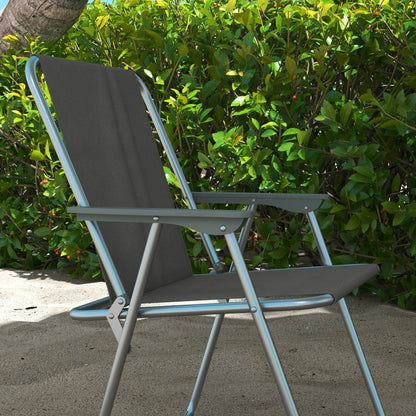 Opvouwbare Tuinstoelen – Klapstoelen – Campingstoelen – Balkontoelen – Lichtgewicht Stalen Frame – Ademend Oxford-Materiaal