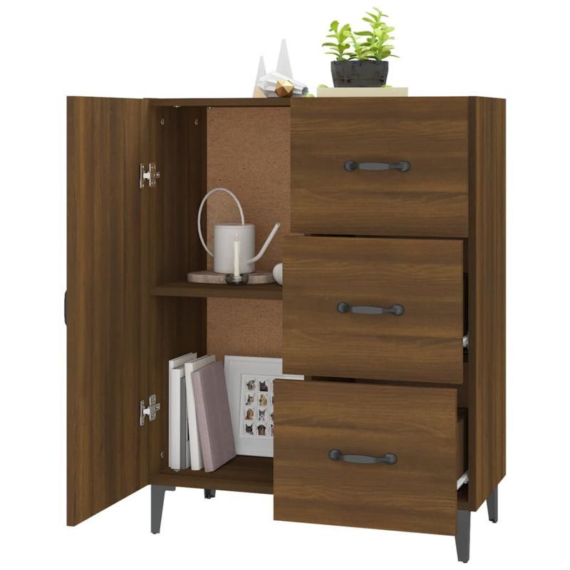 Sideboard 69.5X34X90 Cm Edited Hout Bruin Eikenkleur