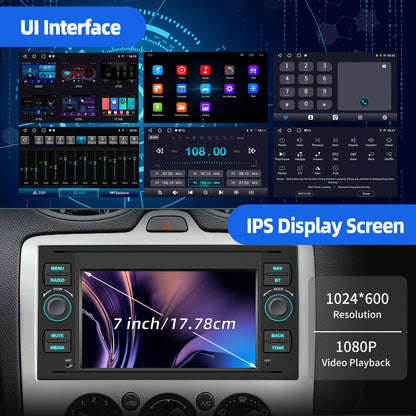Achteruitrijcamera – Parkeercamera – Draadloze Achteruitrijcamera – Achteruitrijsensor – 7 Inch Touchscreen – 12 LED Verlichting – Extra Microfoon – Geschikt Voor Ford