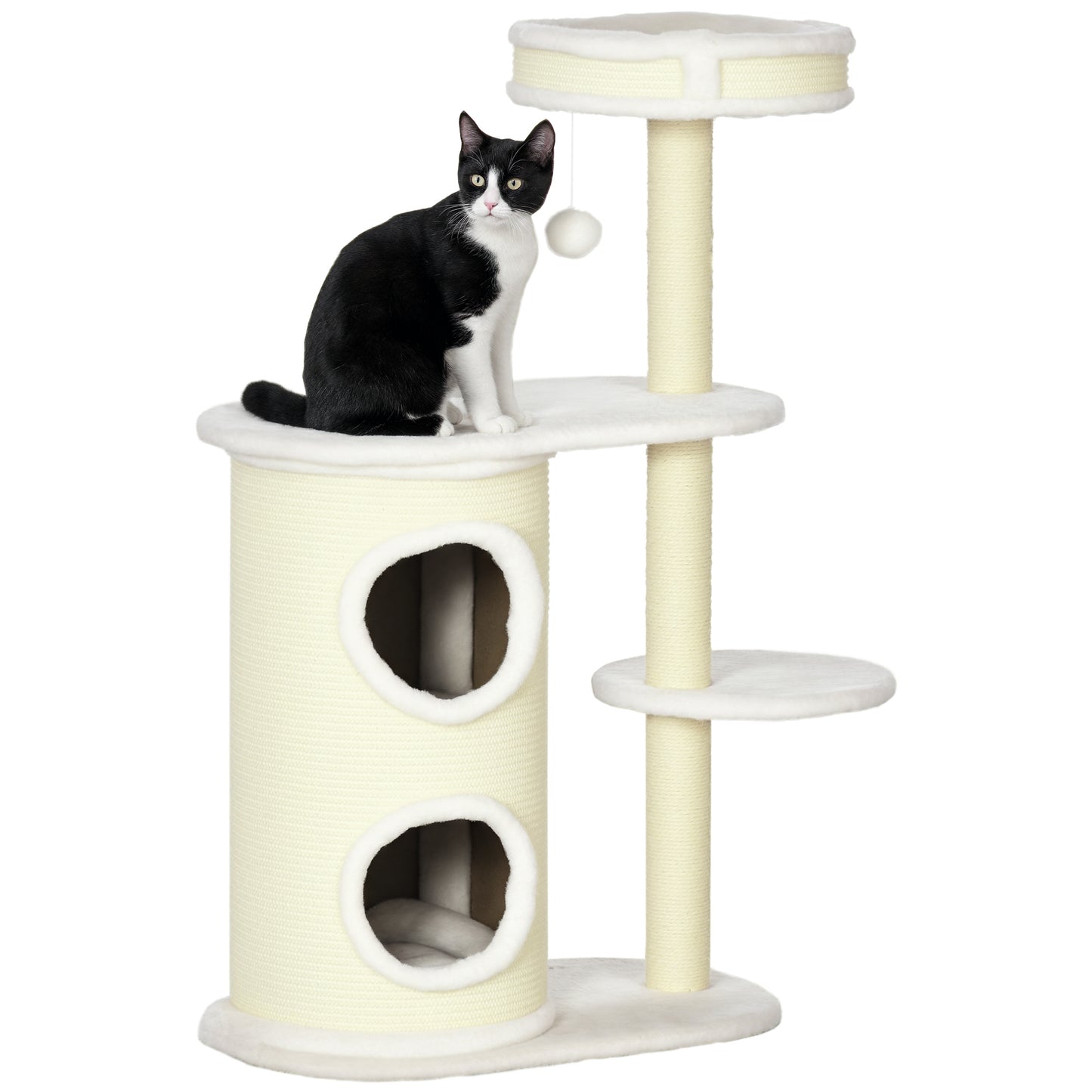 3-laagse plantenstandaard – plantenrek – plantenhouder – bloementrap – plantenbak – blauw-wit – duurzaam PVC – compact design