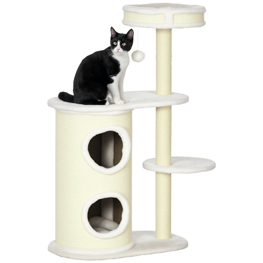 3-laagse plantenstandaard – plantenrek – plantenhouder – bloementrap – plantenbak – blauw-wit – duurzaam PVC – compact design