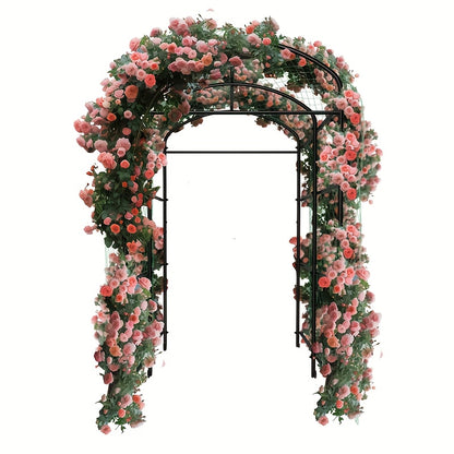 XXXL Metal Garden Arch Trellis U-Shaped Plant Climbing Frame for Beans Grape