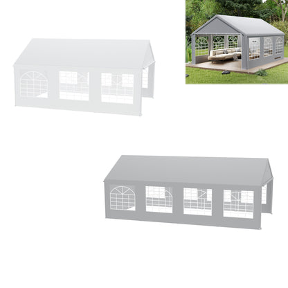 Party Tent Garden Pavilion Foldable Tent Camping Tent with Side Panels and Windows for Party, Market Stall, and Outdoor Camping (4x6m/4x8m), Tent For Camping, Tents, Beach Tent, Backyard Pavilion, Garden Canopy, Window Tent,