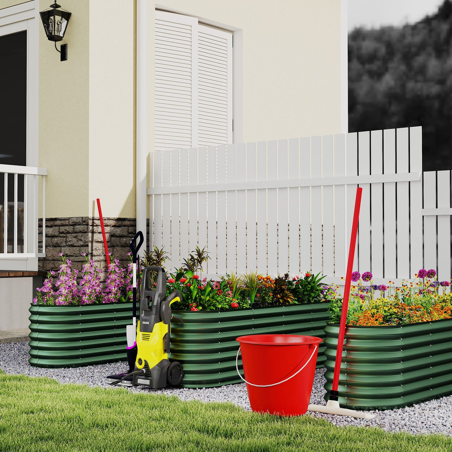 Hoogtebed Tuin – Verhoogde Bak – Plantenbak – Kruidenbak – Groentebed – Gegalvaniseerd Staal – 180x90x60 cm Ovaal – Duurzaam & Roestvrij