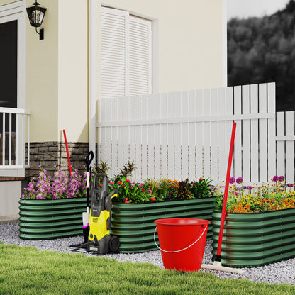 Hoogtebed Tuin – Verhoogde Bak – Plantenbak – Kruidenbak – Groentebed – Gegalvaniseerd Staal – 180x90x60 cm Ovaal – Duurzaam & Roestvrij
