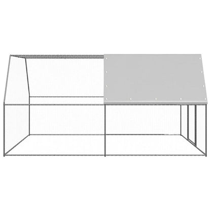 Hennenren Outdoor – Kippenren – Pluimvee Omheining – Buitenren – Dierenren – Gegalvaniseerd Staal – 3x4x2 Meter – Stevig & Ruim