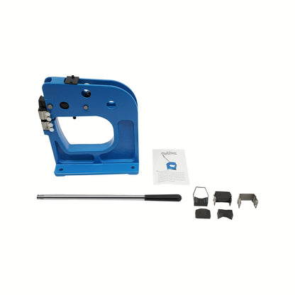 Metalen Krimp- en Strekmachine – Metaalbewerking Gereedschap – Plaatwerk Tang – Handkrimptang – Krimpmachine Metaal – Robuuste Metalen Constructie – Werkdiepte 21,6 cm – Blauwe Verflaag