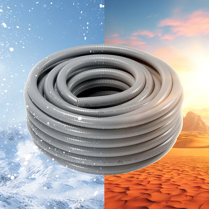 PVC-buis Elektrisch – Elektrische leiding – Flexibele Pijp – Beschermbuis – Waterdichte Buis – 1 inch 25,4 mm – IP65 Water- en Stofdicht – Compleet met Connectoren
