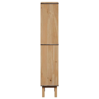 Badkamerkast – Kolomkast – Opbergkast – Wastafelonderkast – Badkamermeubel – Massief Dennehout – Compact 35x30x159 cm