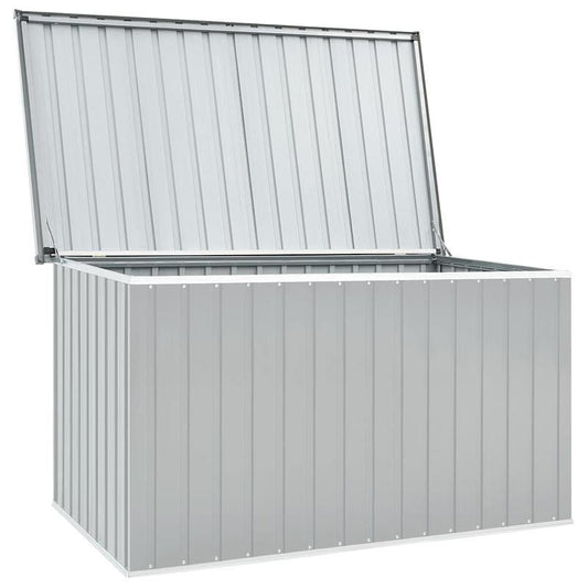 Tuinkist Opslagbox – Tuinkast Tuinbox Opbergbox Gartenbox – Grijs – 171x99x93 cm – Stevig Composietmateriaal – Ruime Buitenopslag