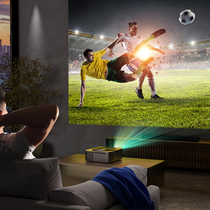 Beamer – Projector – Mini Beamer – Thuisbioscoop – Full HD 1080p – 700 ANSI Lumen – Automatische Focus & 6D Keystone Correctie – HDR10 & Draadloos WiFi