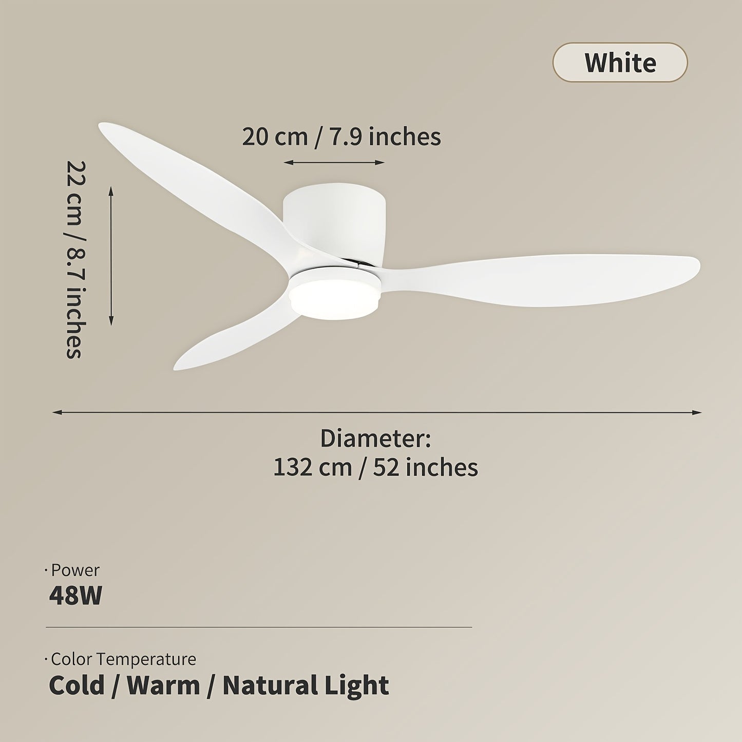 Plafondlamp – Plafondverlichting – Plafonnière – LED Lamp – Witte Plafondlamp – Afstandsbediening – Infraroodsensor – Semi-Flush Mount – 110-240V