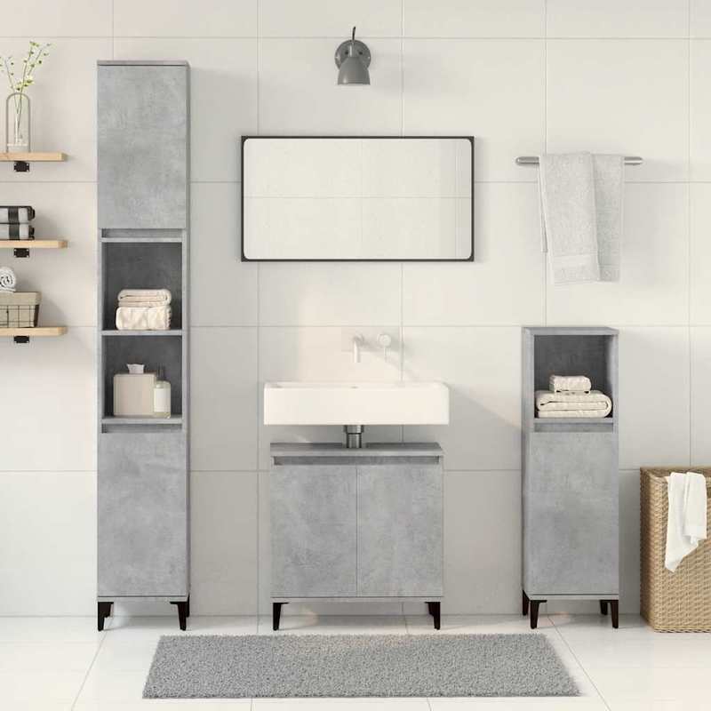 Hoekboekenkast – Hoekkast – Boekenrek – Opbergkast – Boekplank – Zwart Hout – 4 Lagen – 85x85x140 cm