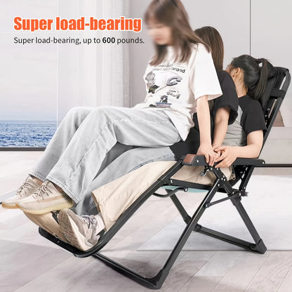 Relaxstoel – Ligstoel – Fauteuil – Schommelstoel – Inklapbaar – Verstelbare Rugleuning tot 170° – Draagvermogen 300 kg
