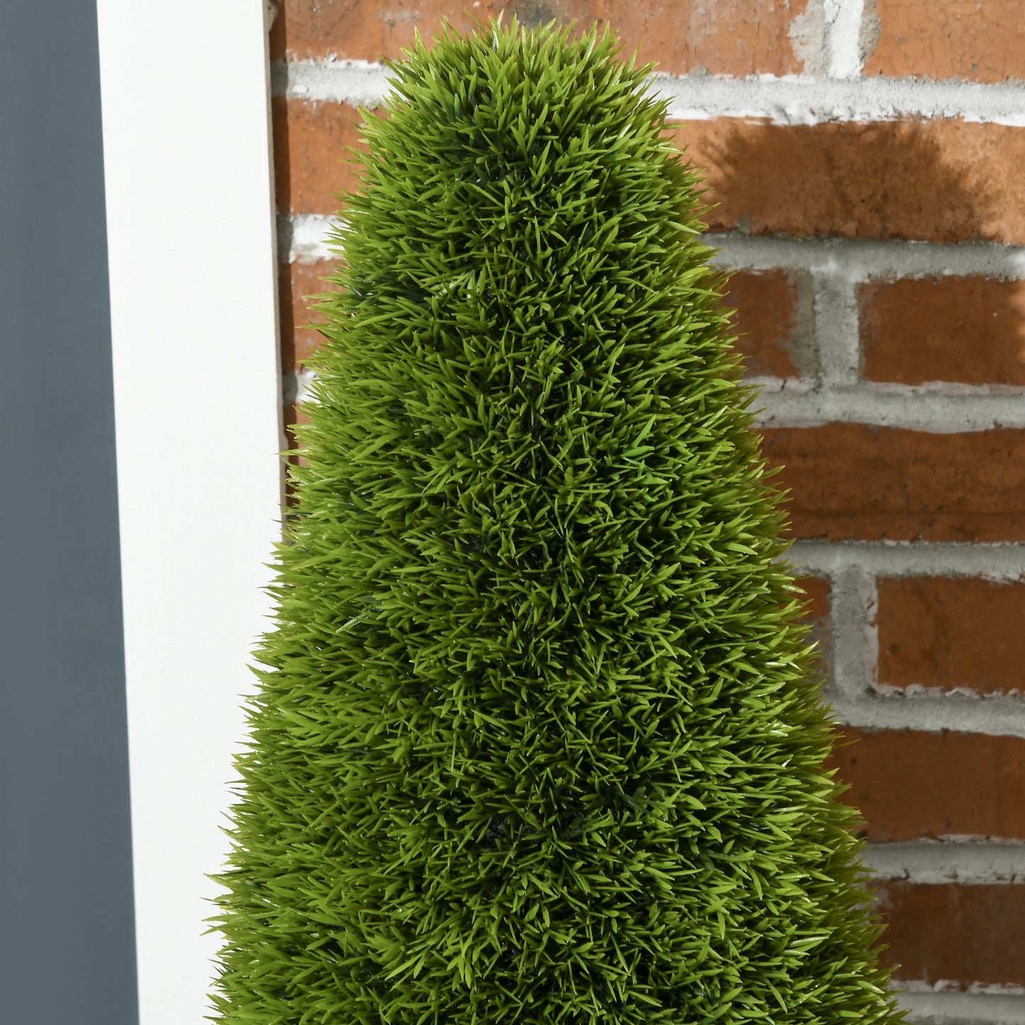 Kunstboom Cipres – Kunstplant – Nepplant – Kunstcipres – Kunstbomen – Set Van 2 – 90 cm Hoog – Kwalitatief Kunststof Met Pot