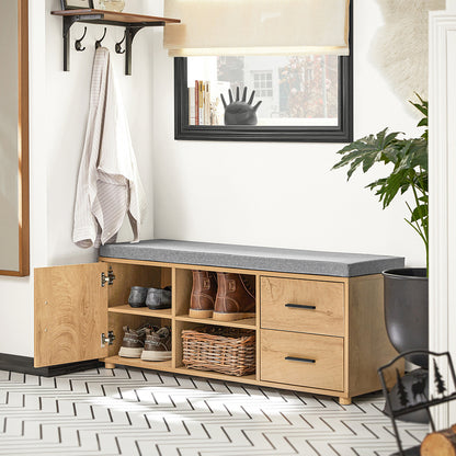 Opbergbank – Opbergkist – Zitbank – Opbergmeubel – Bank Met Armleuningen – 130 Kg Draagkracht – 116x44x58 Cm Beige