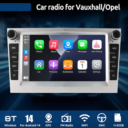 Autostereo – Autoradio – Car Audio – Inbouwradio – Multimedia speler – 7 Inch HD IPS Touchscreen – Android 14 Besturingssysteem – 32GB Opslag – CarPlay & Android Auto – GPS Navigatie – Wifi & Bluetooth