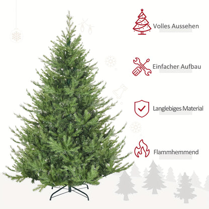 Kunstkerstboom – Nepboom – Kerstboom – Vouwbare Boom – Dennenboom Groen – 180 cm Hoog – Automatisch Inklapbaar – Dichte Weelderige Takken