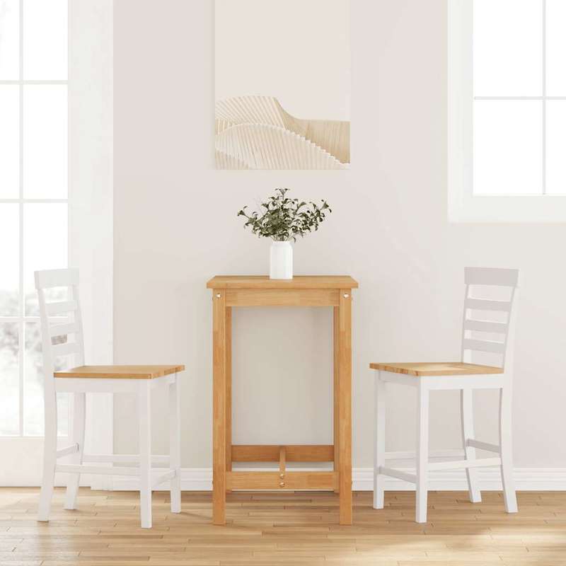 2pcs White Solid Wood Modern Bar Stools with Backrests - Heavy-Duty -like Particle Board, Square Counter Height Chairs Island, Breakfast Nook, Cafe - Easy Assembly ( Wood Grain)