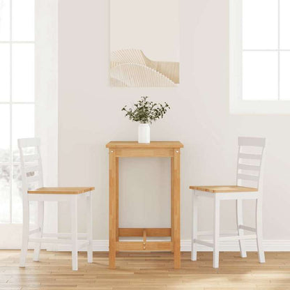 2pcs White Solid Wood Modern Bar Stools with Backrests - Heavy-Duty -like Particle Board, Square Counter Height Chairs Island, Breakfast Nook, Cafe - Easy Assembly ( Wood Grain)
