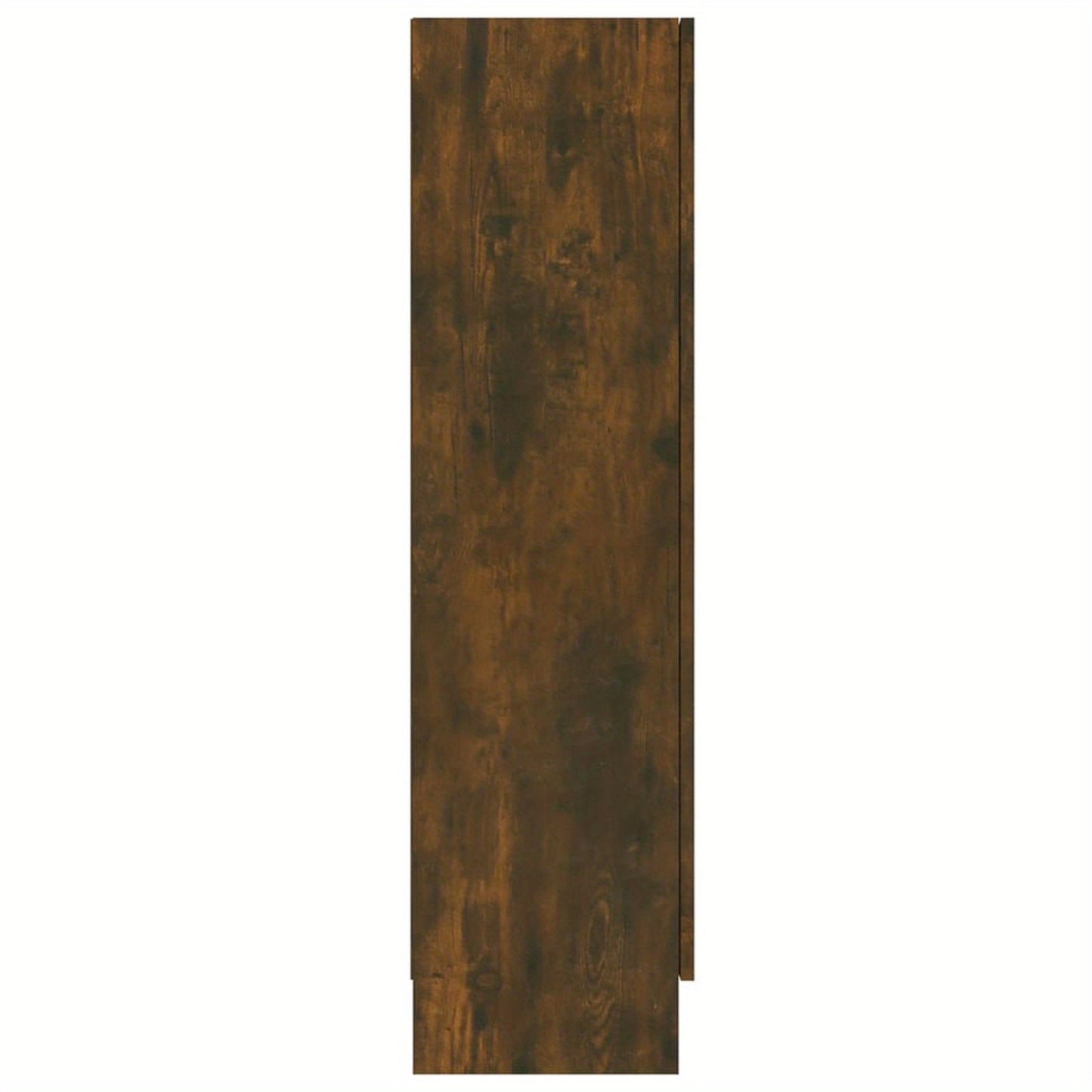 Vitrinekast – Vitrine – Glazen Kast – Opbergkast – Wandkast – Smoke Oak – 82,5x30,5x115 cm – Ge-engineerd Hout