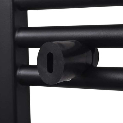 Handdoekradiator – Designradiator – Badkamerradiator – CV Radiator – Handdoekdroger – Mat Zwart – 500x1160 mm – Hoogwaardige Niet-elektrische Kwaliteit