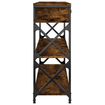 Console Table – Sidetable – Haltafel – Wandtafel – Bijzettafel – Bruin – Gemaakt Van Duurzaam Eikenhout – Compact Formaat 100x28x75 Cm