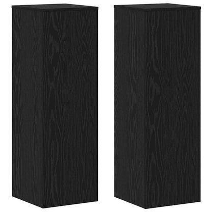 Plantenstandaard – Plantenhouder – Plantentafel – Bloemenrek – Bloempotstandaard – Zwart Eikenhout – 33x33x100 cm – Modern Design – Duurzaam & Robuust
