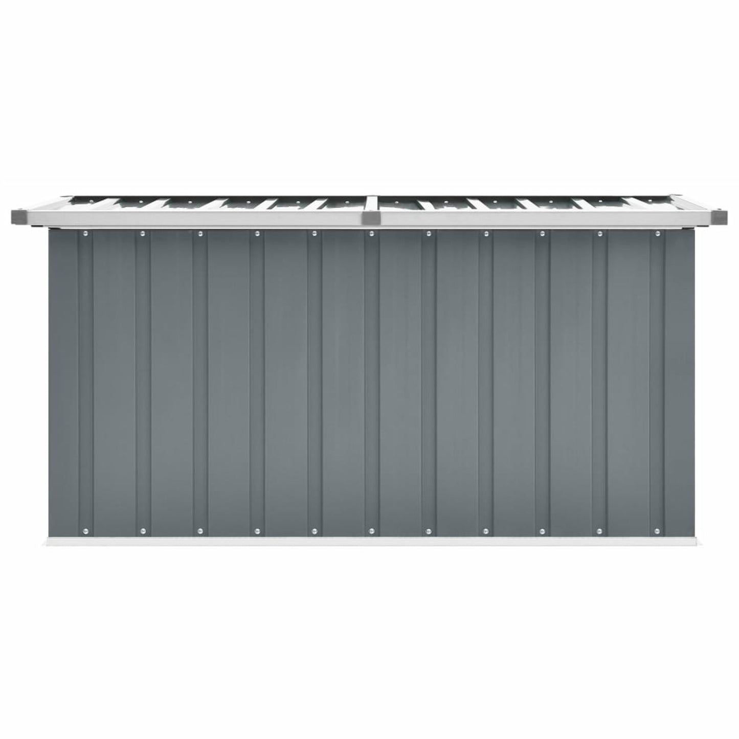 Tuinopslagbox – Opbergbox – Opslagkist – Tuinkist – Buitenopberger – Gegalvaniseerd Staal & Kunststof – 129x67x65 cm – Scharnierend Deksel – Weerbestendig & Ruim