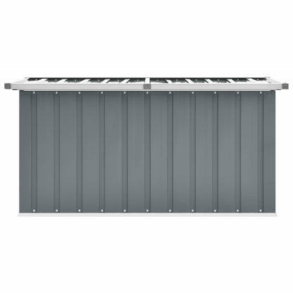 Tuinopslagbox – Opbergbox – Opslagkist – Tuinkist – Buitenopberger – Gegalvaniseerd Staal & Kunststof – 129x67x65 cm – Scharnierend Deksel – Weerbestendig & Ruim